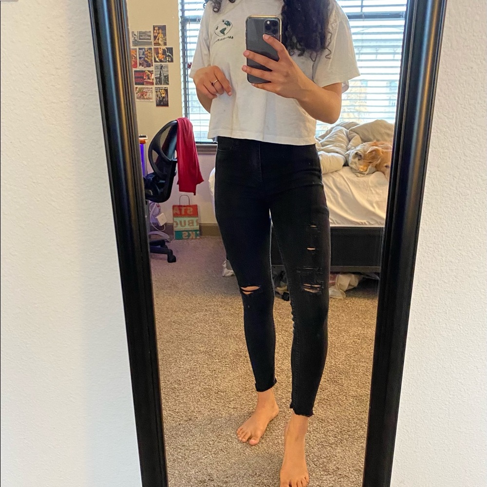 Hollister High Rise Black Jeans
